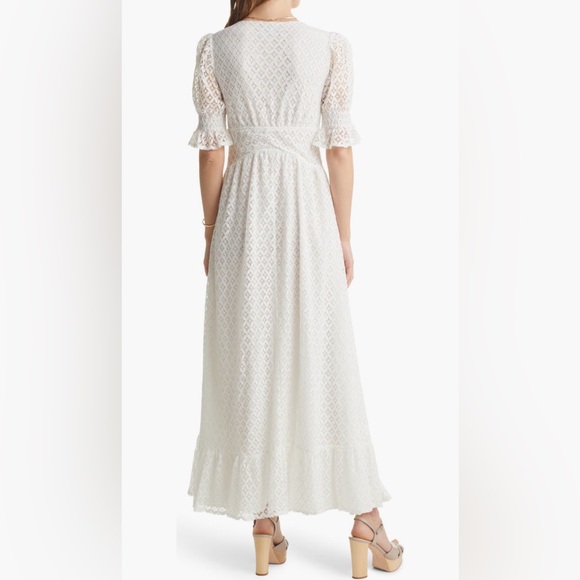 VICI Collection Lace Puff Sleeve Long Dress - Picture 5 of 10